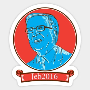 Jeb 2016 President Drawing Sticker